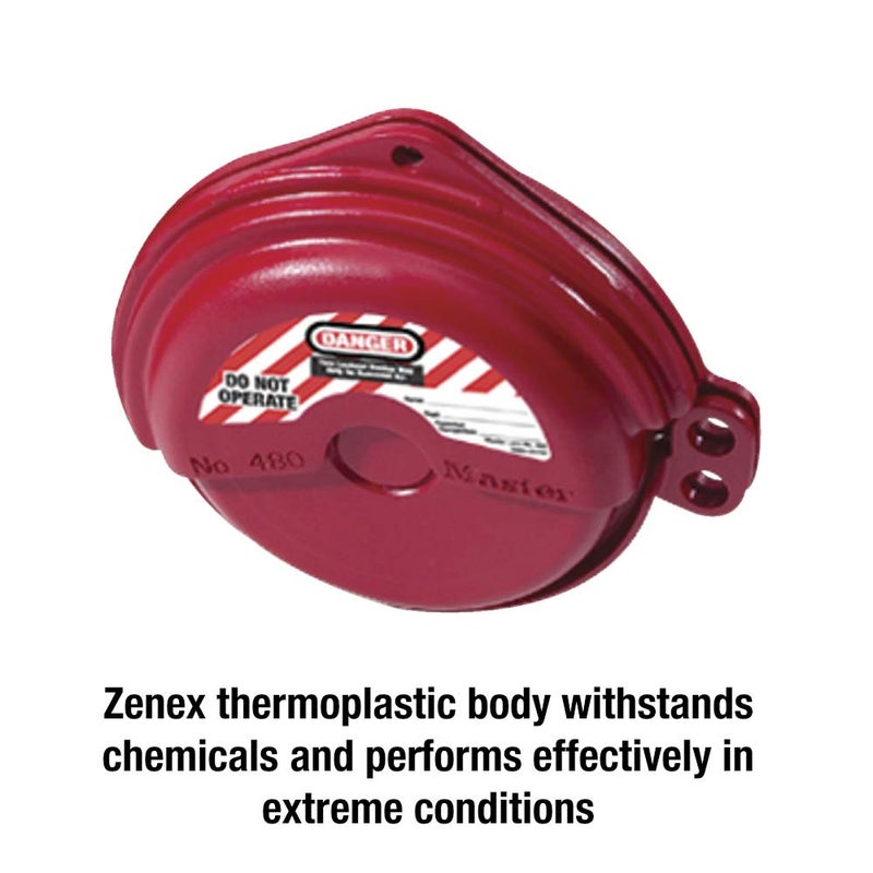 Master Lock 480 Lockout Tagout Rotating Gate Valve Lockout - Image 4